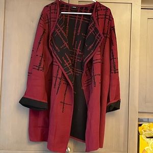 Alfani red cardigan 2x